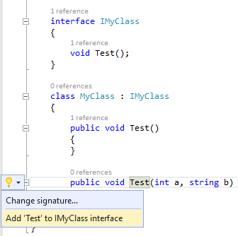 Add to interface - Visual Studio Marketplace